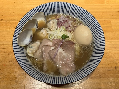 Special clam ramen (shoyu) 1,150 yen